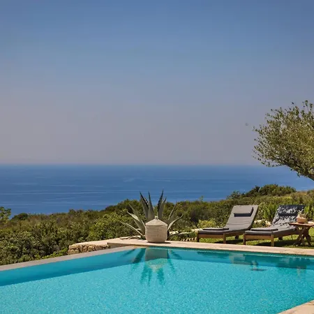 Villa Delightful Kefalonia 5 Bedrooms Panoramic Sea Mountain Views Atsoupades