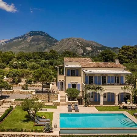 Villa Delightful Kefalonia 5 Bedrooms Panoramic Sea Mountain Views Acupádesz